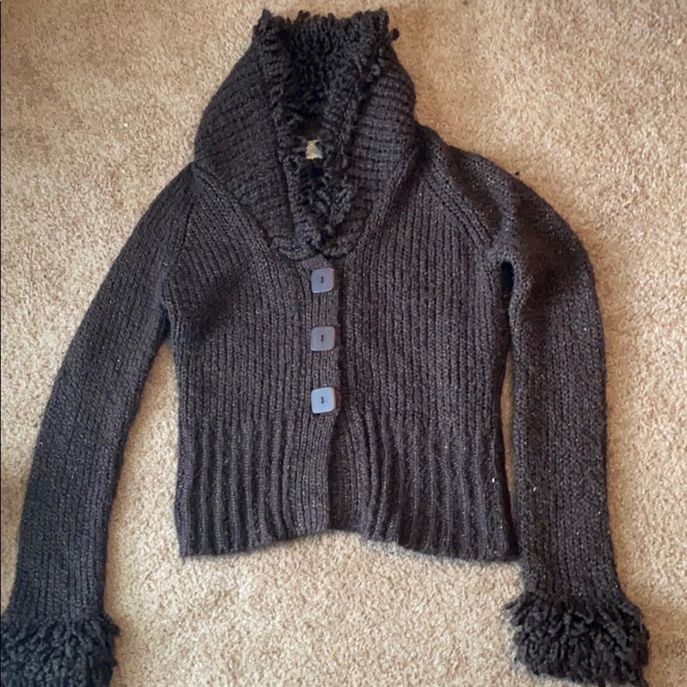 Chocolate Fitty sweater Large